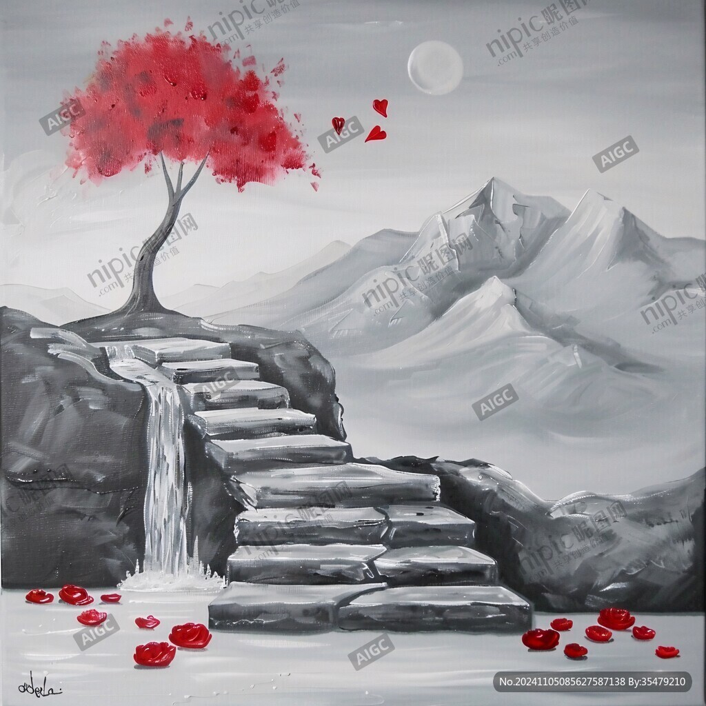 禅意艺术美景画