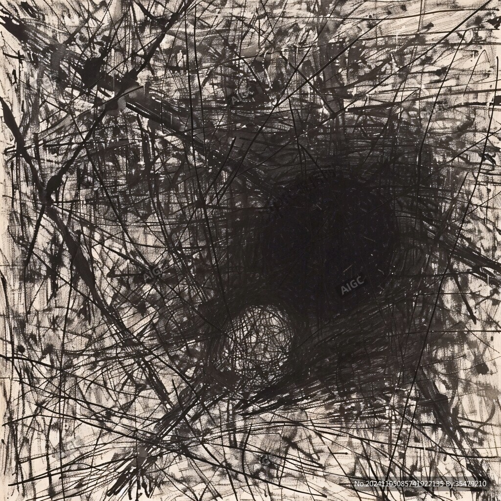 放射状印象画