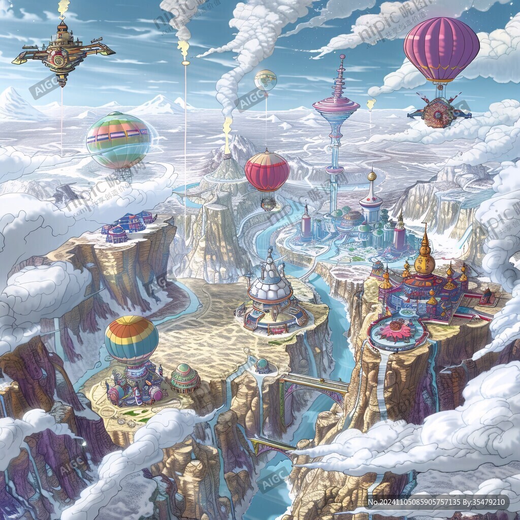 天空之城卡通