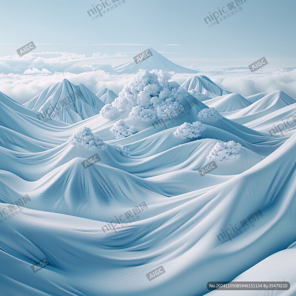 3d风景膨胀图案