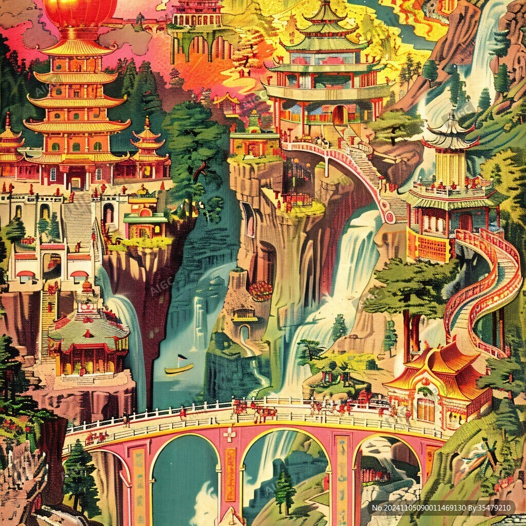 中国城市系列插画设计
