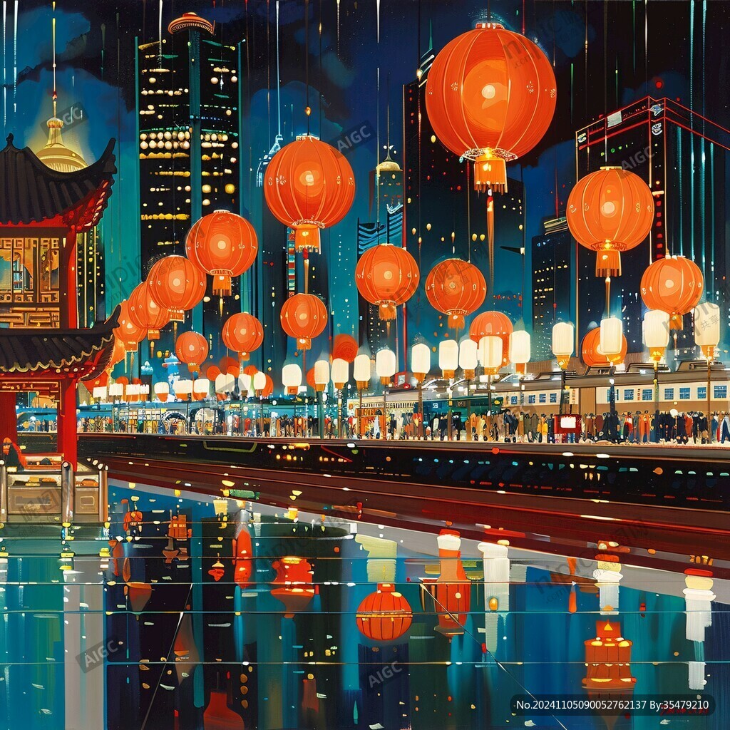 外滩插画