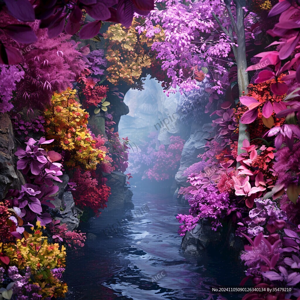 梦幻花卉场景