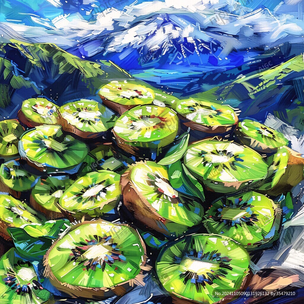 绿宝石李子插画
