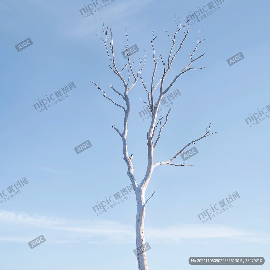 无叶树枝沧桑岁月