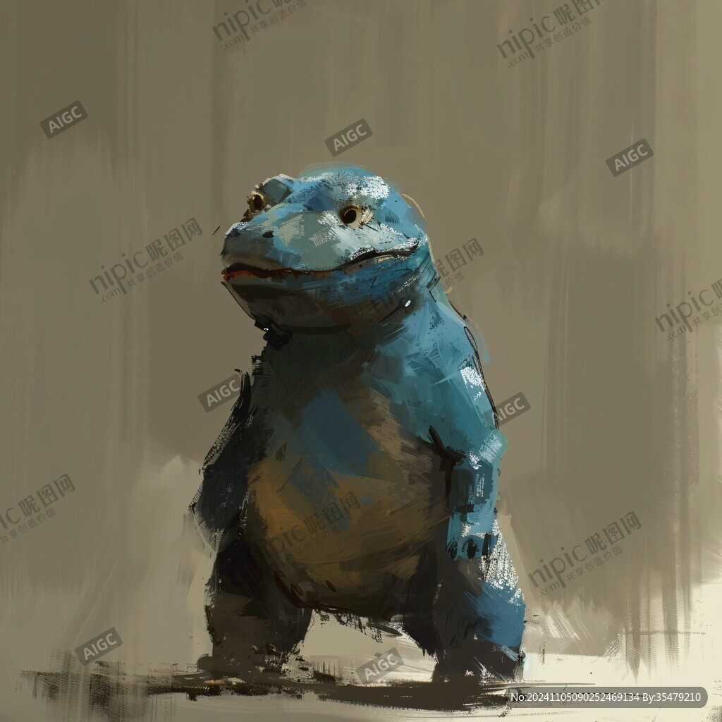 扬子鳄插画