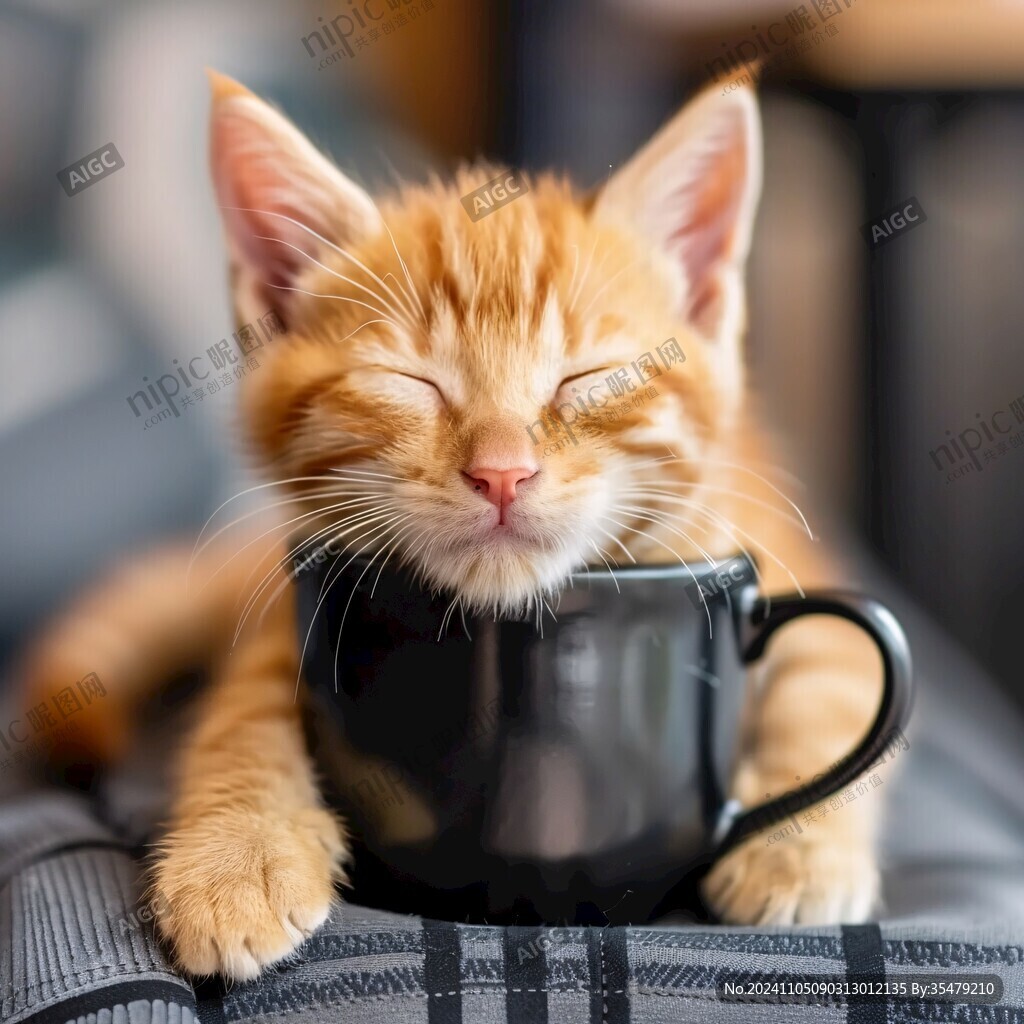 酣睡的猫茶具