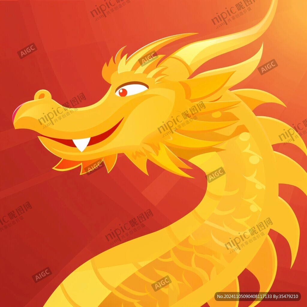 原创卡通中国龙