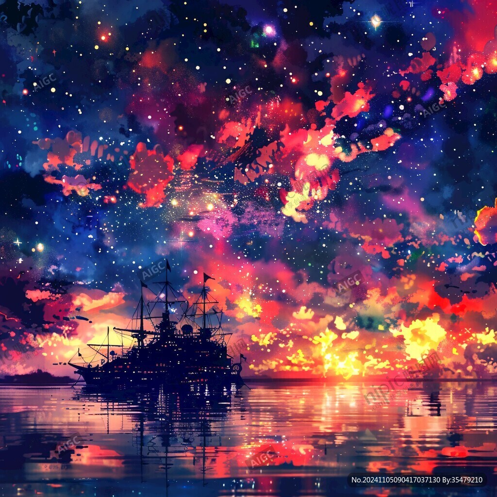 二次元梦幻插画