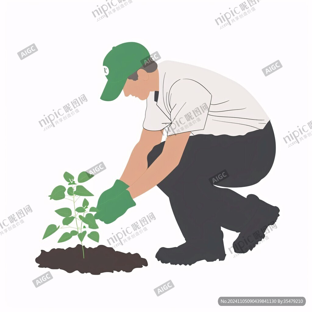 园林工人素材
