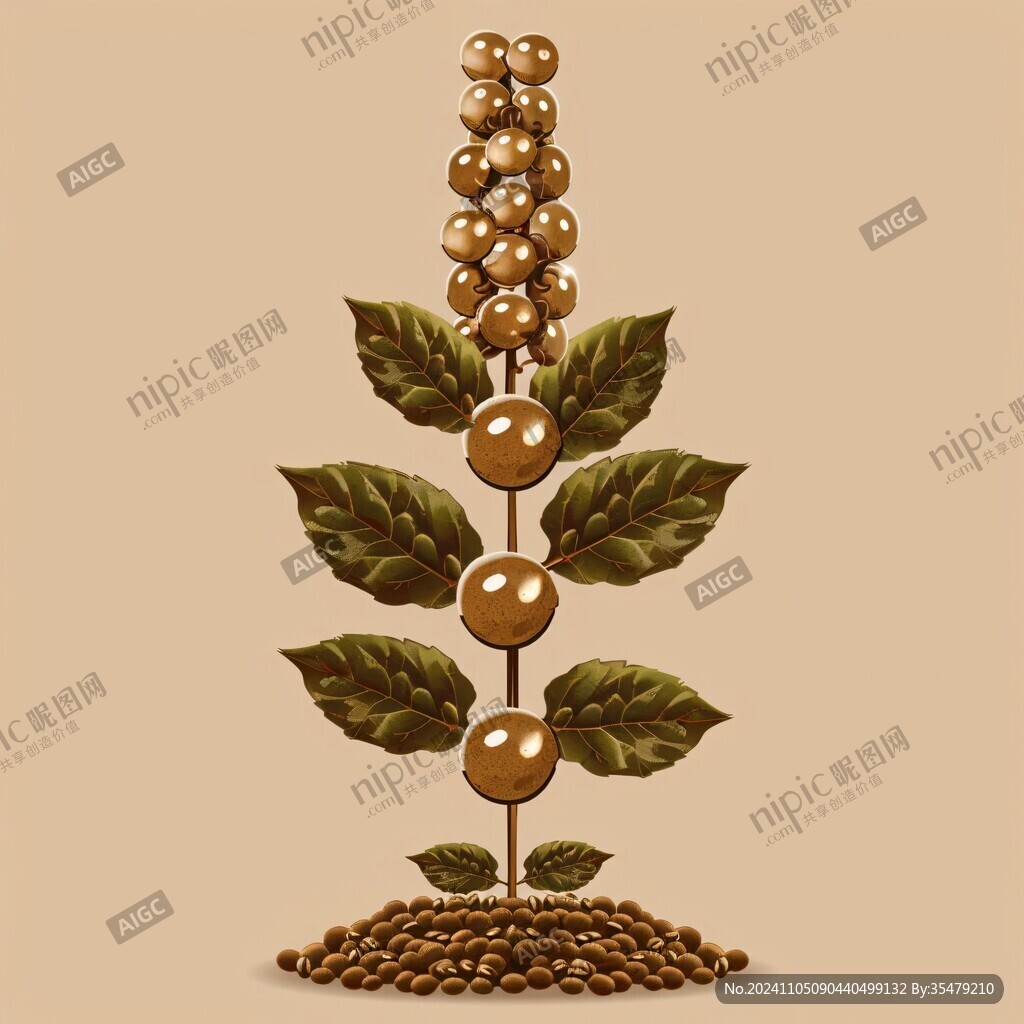 咖啡植物素材
