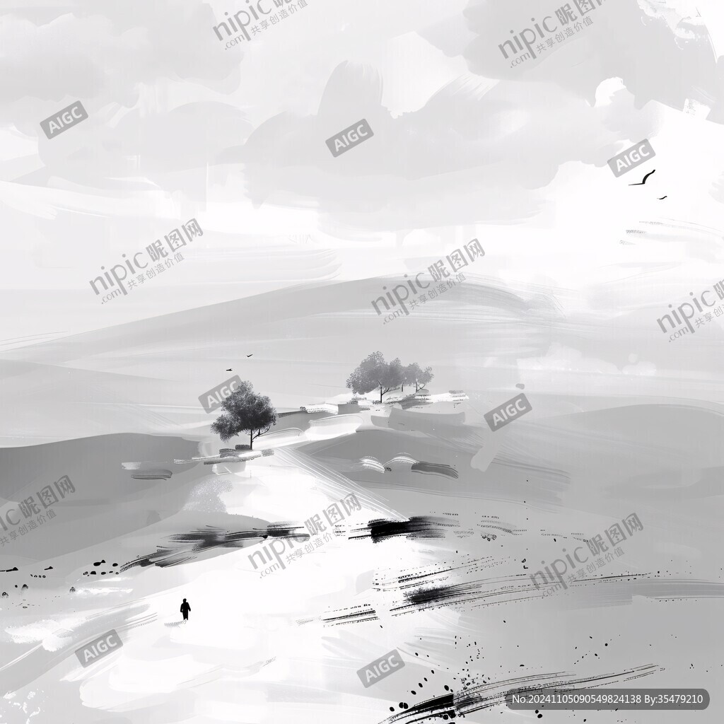 水墨地