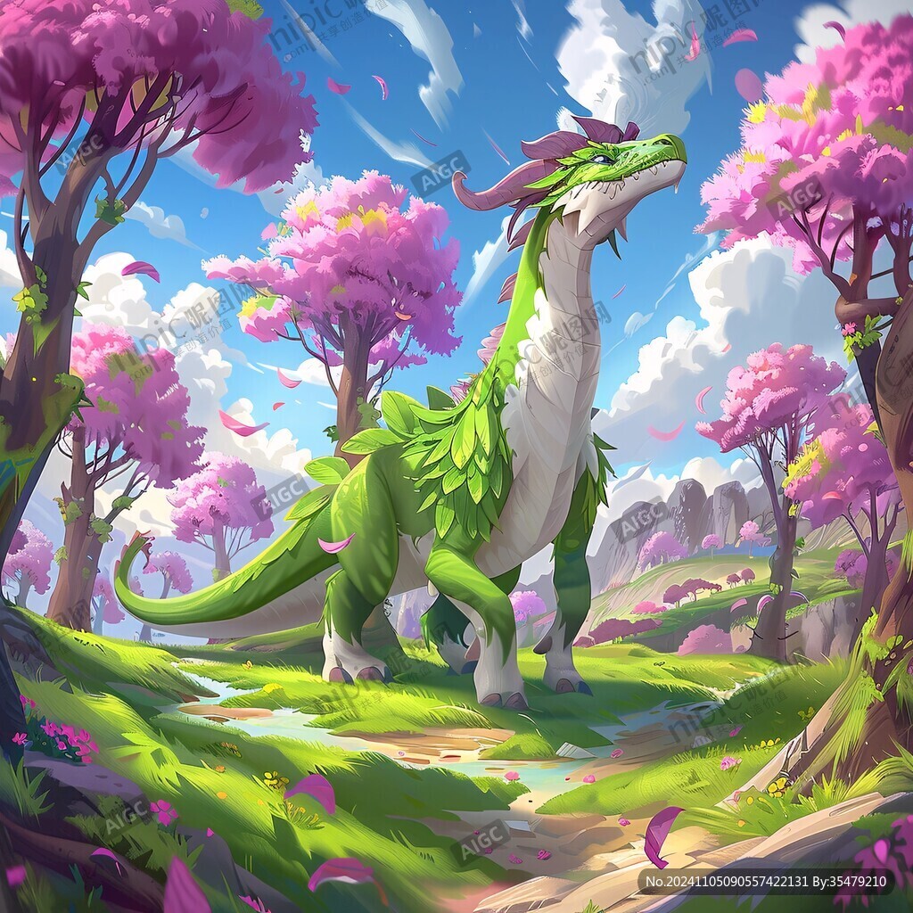 恐龙户外插画