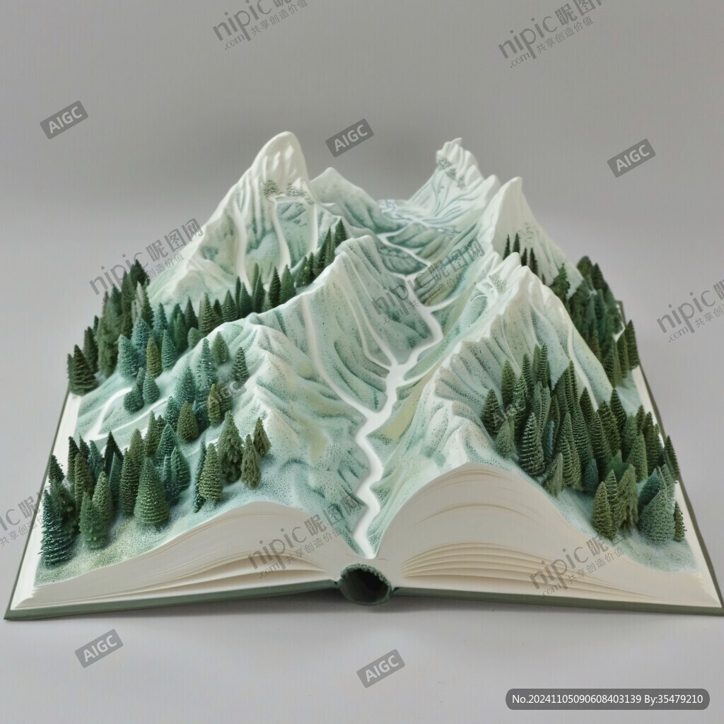 山川立体画
