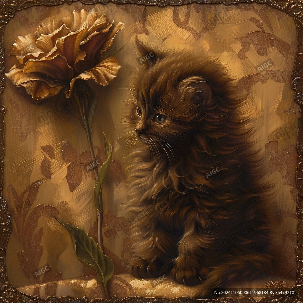 小猫装饰画