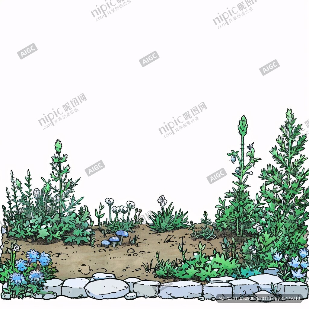灌木丛插画