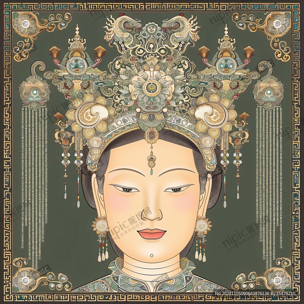妈祖插画设计