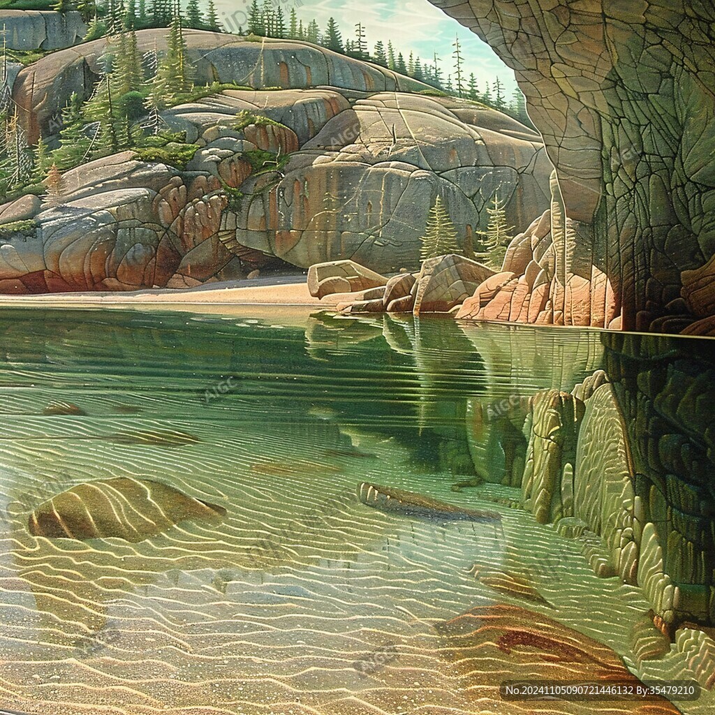 立体画展海景立体画