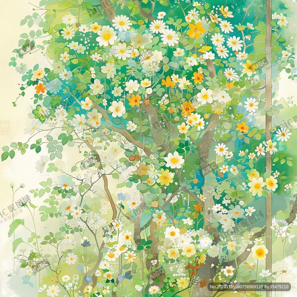 千里光插画