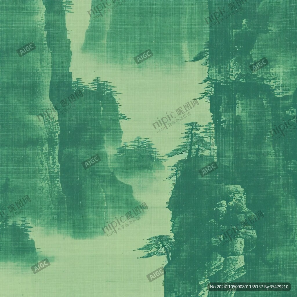 迎客松隔断背景