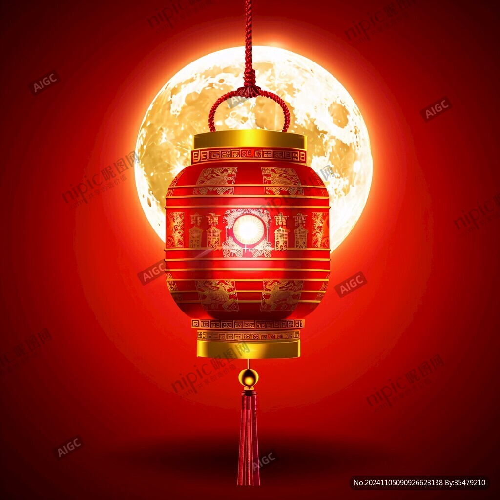 鼠绘灯笼