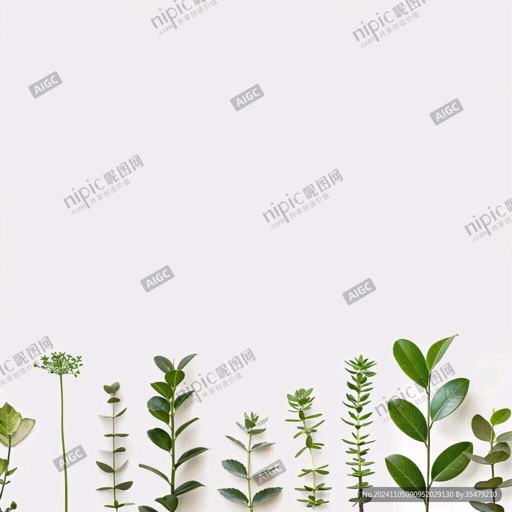 绿植海报元素