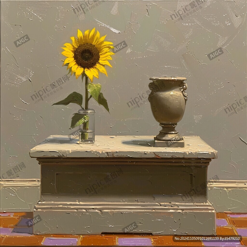 向日葵3d画