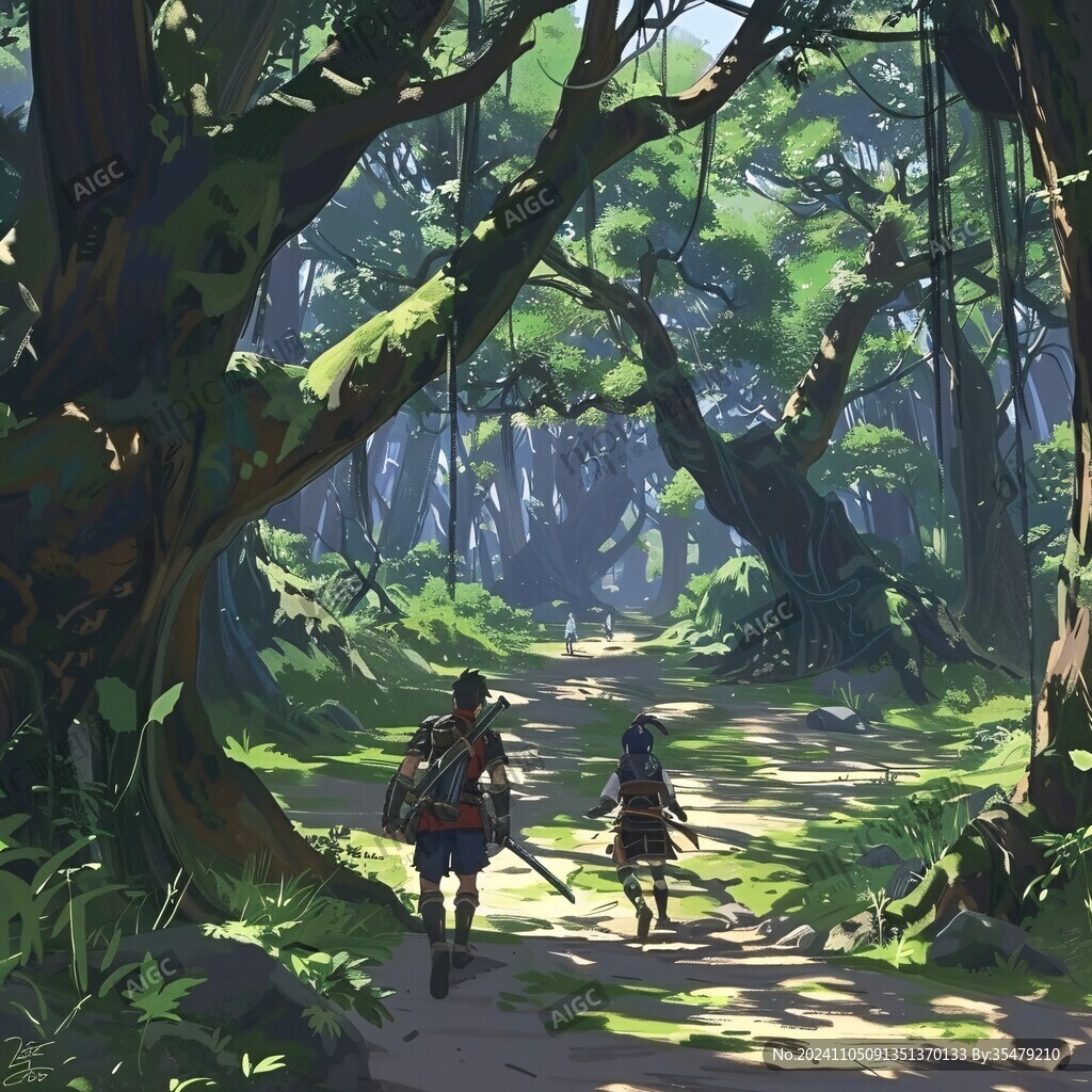 动漫场景插画