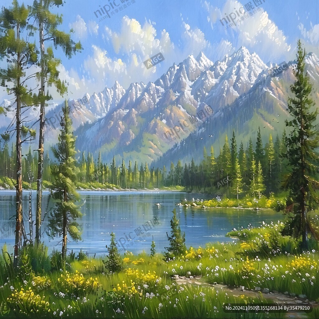 宽屏风景画