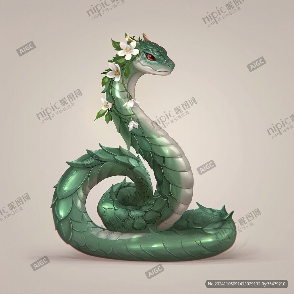 青蛇卡通形象