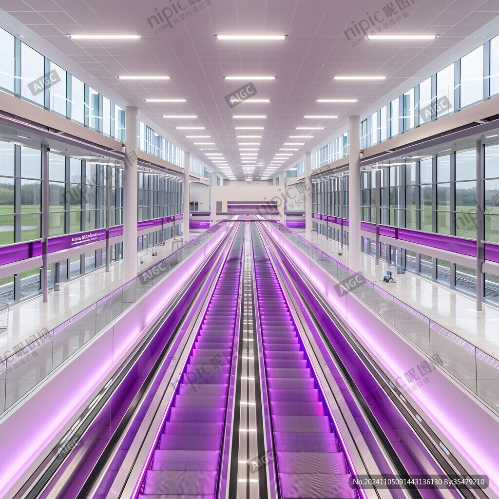 科技感地铁站