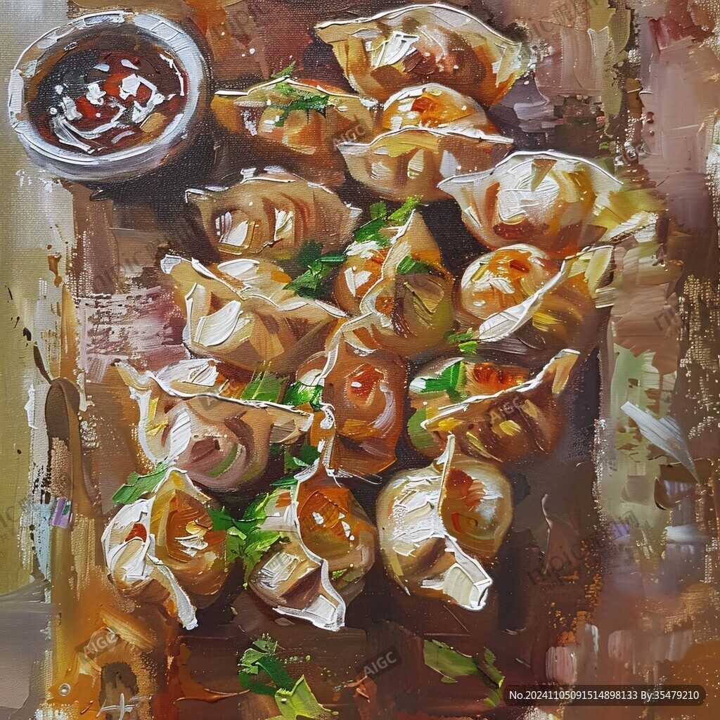 馄饨壁画