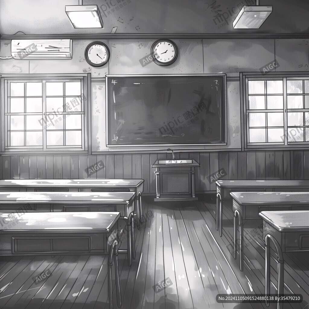 教室插画