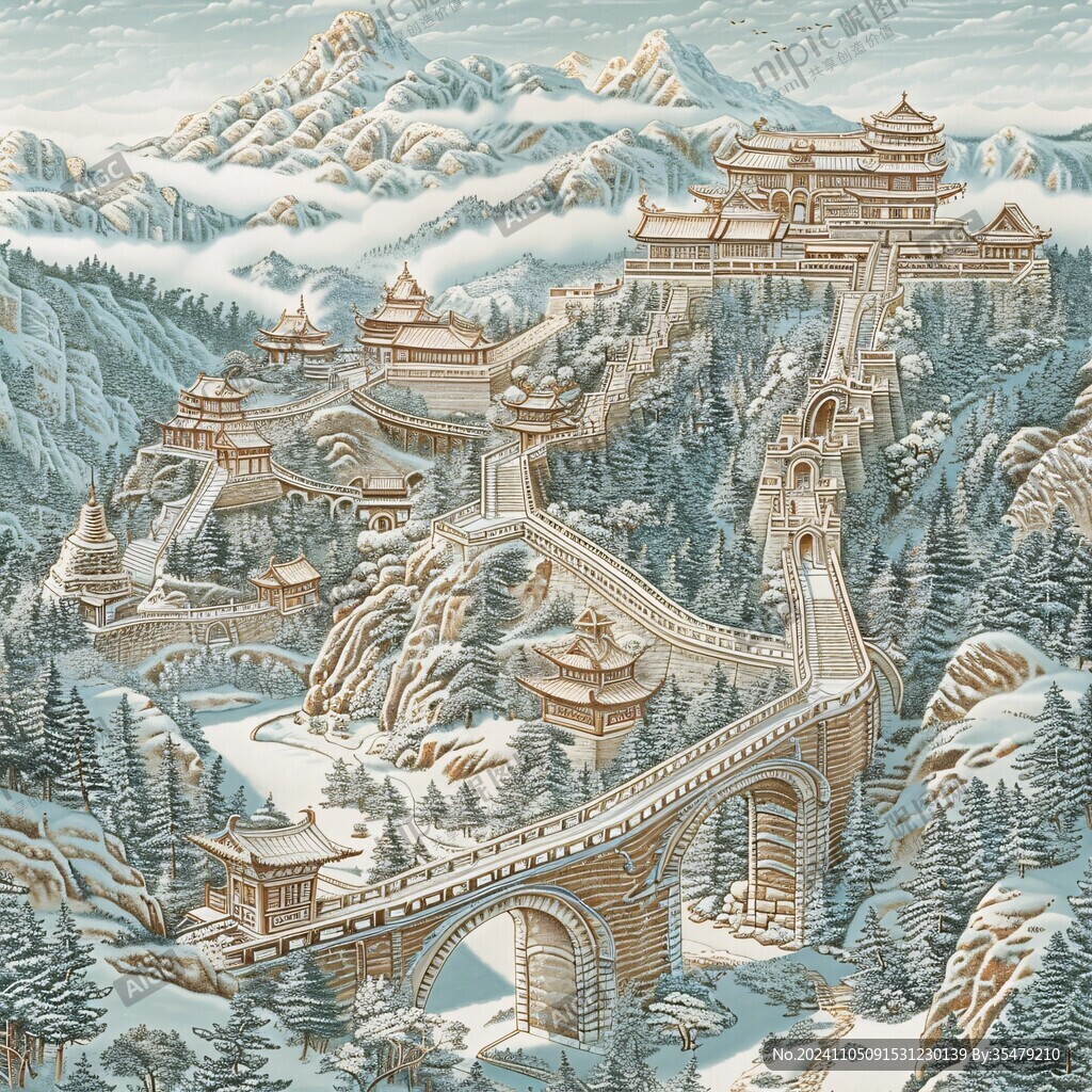 雁门关插画