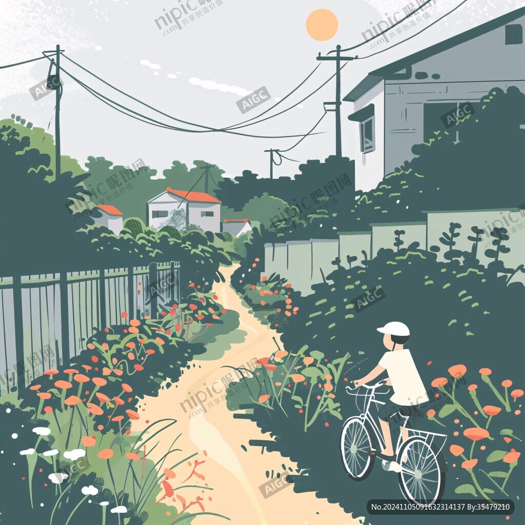 日系风景插画