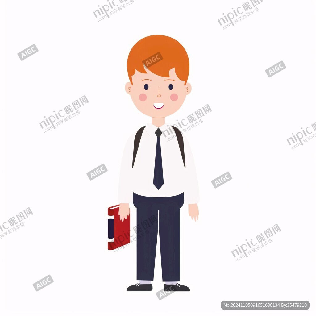卡通职场男人男士