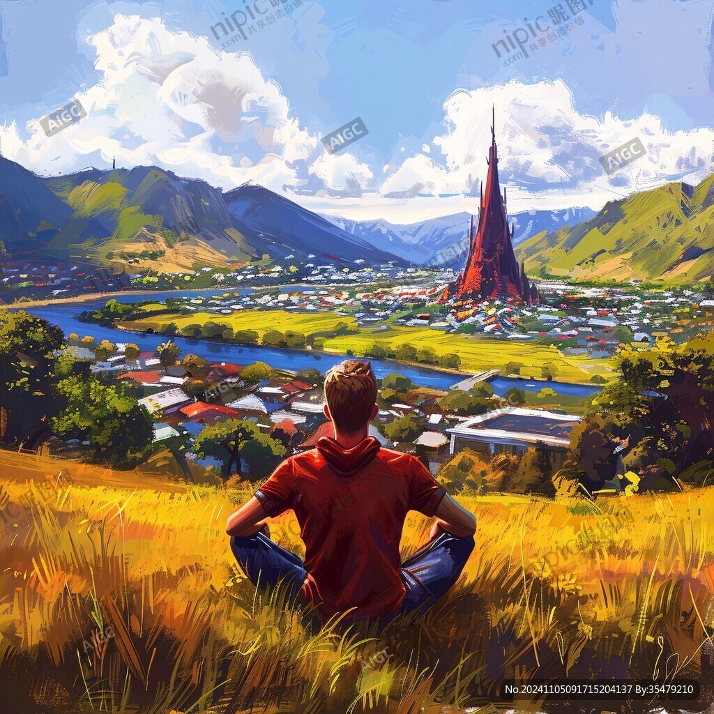 风景厚涂