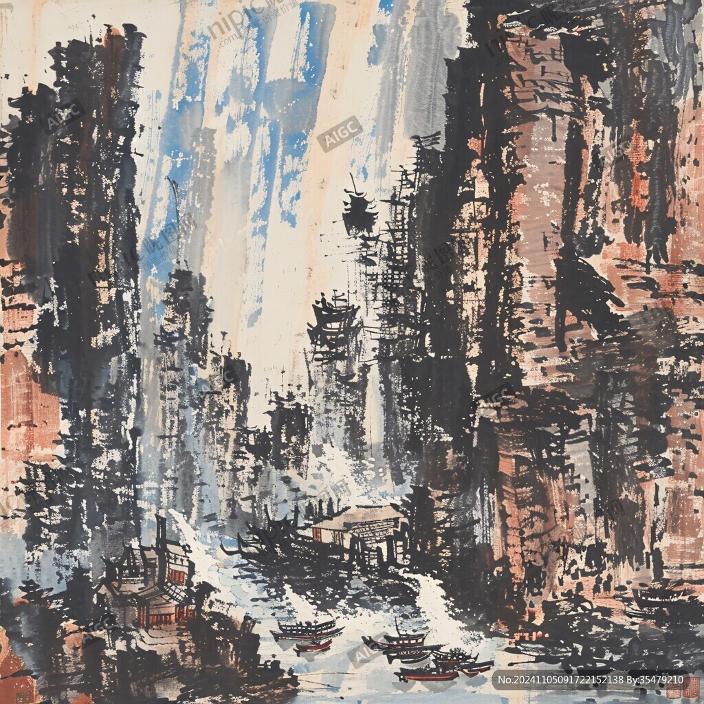 城市油画
