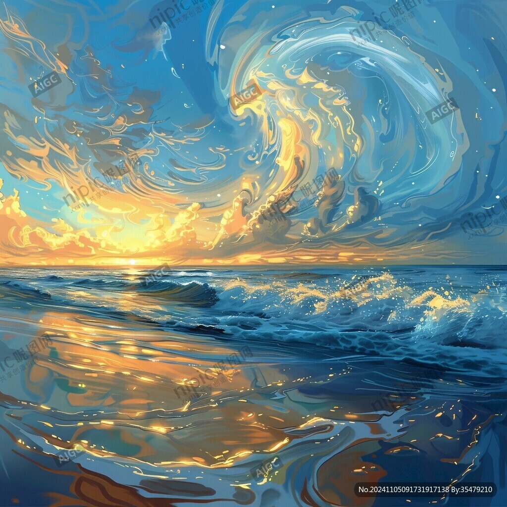 抽象写意星辰大海