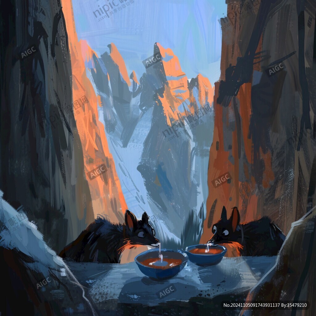 浣熊包装插画