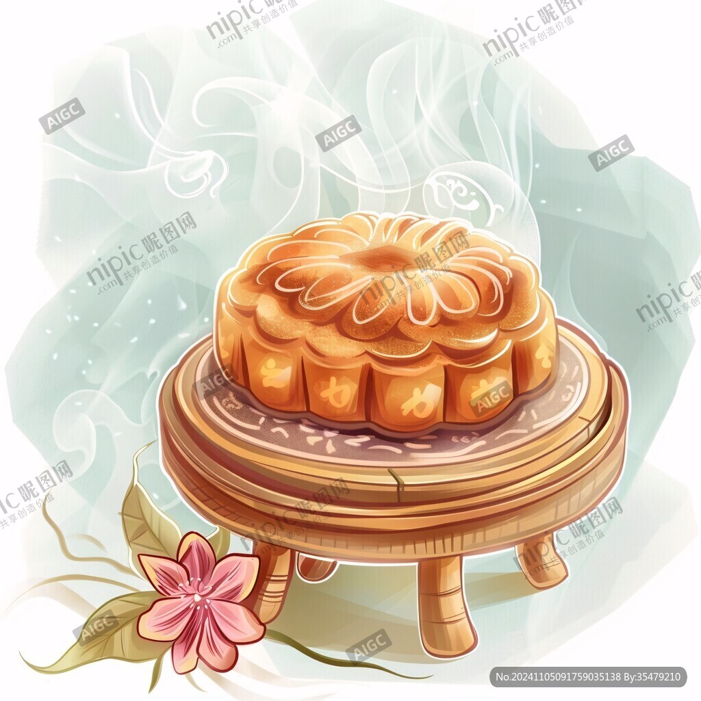 鼠绘月饼