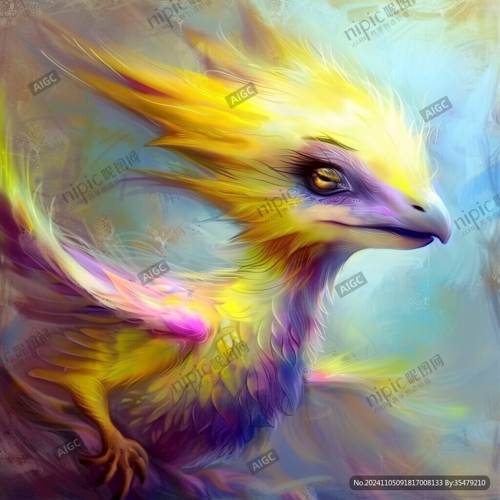 插画凤凰