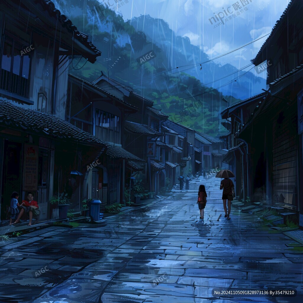 风景厚涂