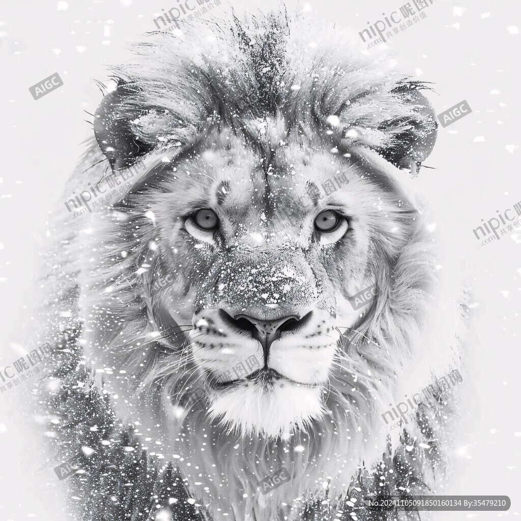 狮子头上的积雪