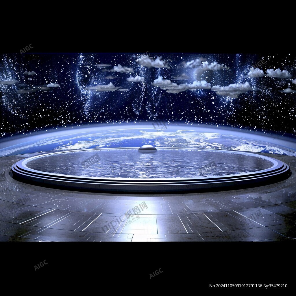 唯美宇宙会议背景