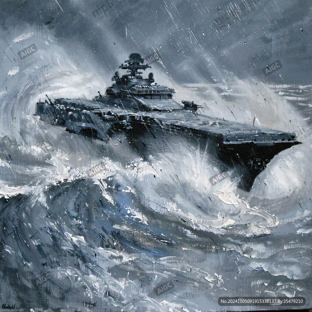 海战油画