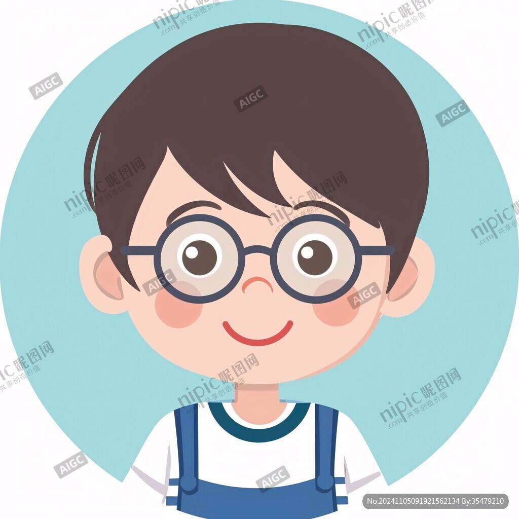 卡通年轻营养专家头像