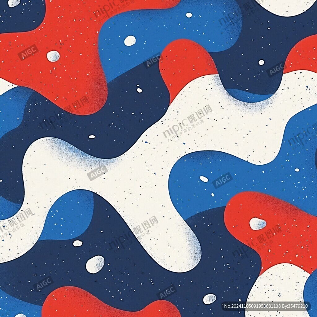 流体元素插画