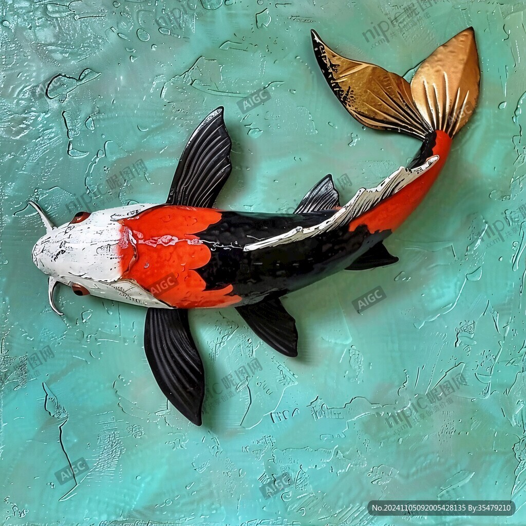 3d立体画金鱼