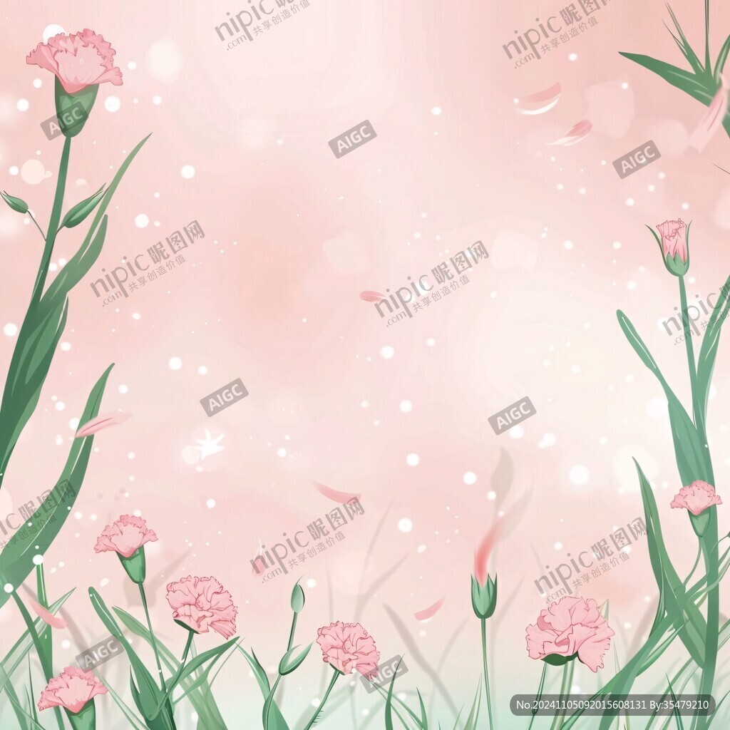 粉色系春天背景